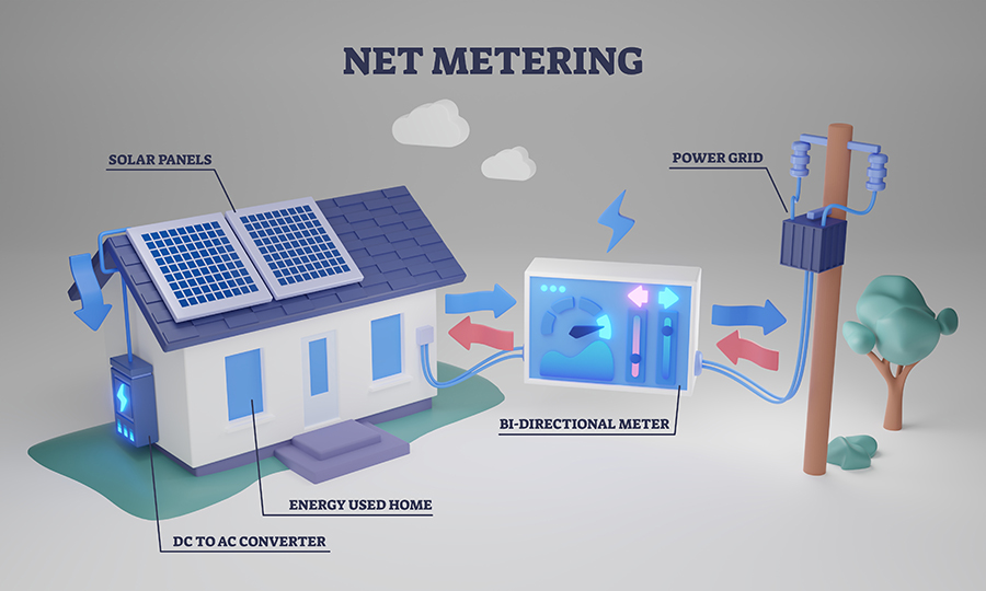 net metered house